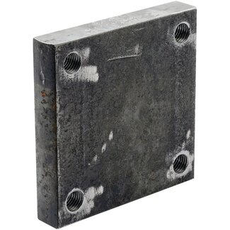 Scharmüller Aanlasplaat verticaal 160 x 160 x 30 mm, M20, 120 x 120 mm, 4 gaten