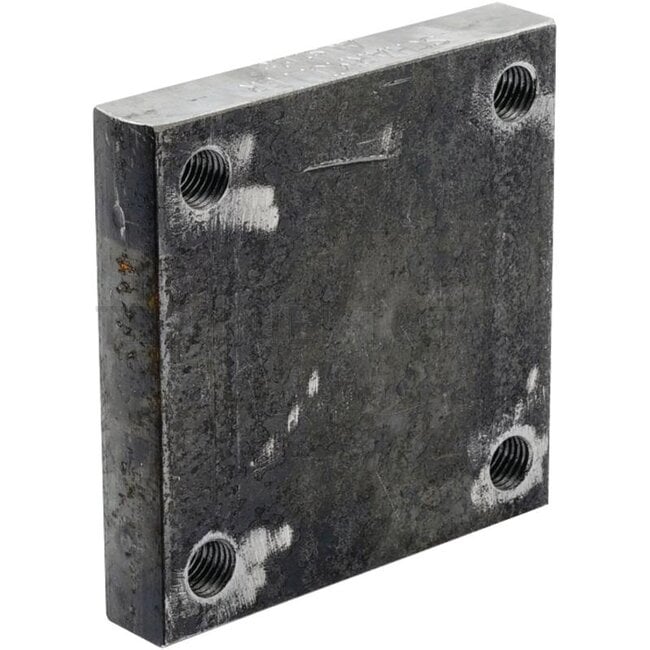 Scharmüller Aanlasplaat verticaal 160 x 160 x 30 mm, M20, 120 x 120 mm, 4 gaten | 00.645.10.0