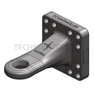 Scharmüller Trekoog flens Ø 46 mm, werklengte 250 mm, gatenpatroon 160 x 160 mm