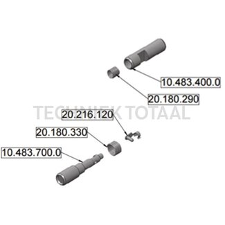 Scharmüller Nachrüstsatz Bolzen Gehäuse W295, W315, W325, W330