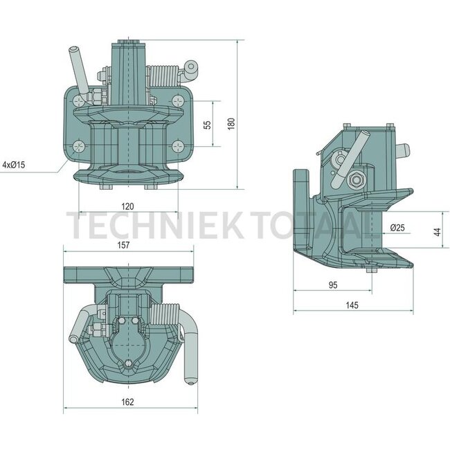 Scharmüller Flens KN Minimat pen 25 mm, 120 x 55 mm, Ø 14 mm, 45 kN | 05.1207.06-A02