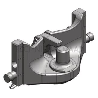 Scharmüller Piton Fix 89,3 kN, 3000 kg, rail 330 mm, John Deere groen