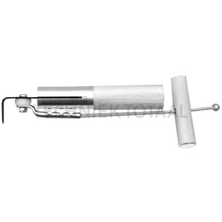 KS Tools Draw knife with trekhandgreep, 25 mm kling, aluminum
