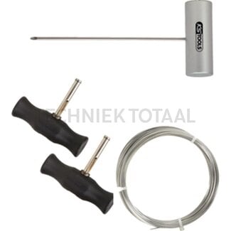KS Tools Draadsnijset met snijdraad 4-delig, 214 x 119 x 55 mm - 22,5 meter