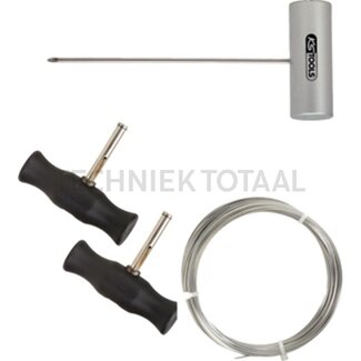 KS Tools Drahtschneide-Satz mit Schneidedraht 4-teilig, 214 x 119 x 55 mm - 22,5 Meter
