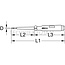 KS Tools Prüflampe isoliert 150 - 250 V, 145 mm, Messer 3 x 65 mm | 911.2188