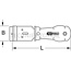 KS Tools Sticker scraper 273 x 72 x 25 mm with verwisselbaar blade | 911.8126