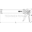 KS Tools Pressure gun 600 ml, 590 mm | 980.3000