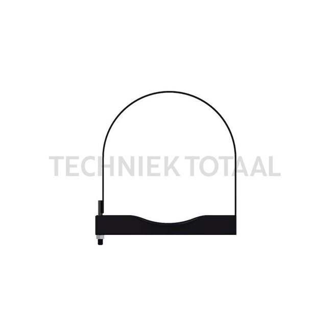 Wabco Mounting bracket air tank Ø 246 mm, M12, 265 mm, 1-piece | 4519992462, AZ50948 John Deere, 4519011012