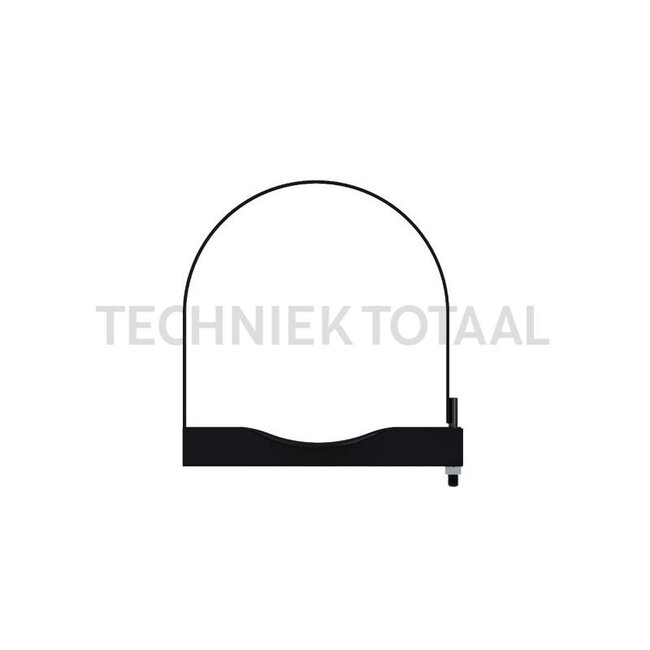 Wabco Mounting bracket air tank Ø 276 mm, M12, 295 mm, 1-piece | 4519992762 + 4519011022, 451 999 276 2