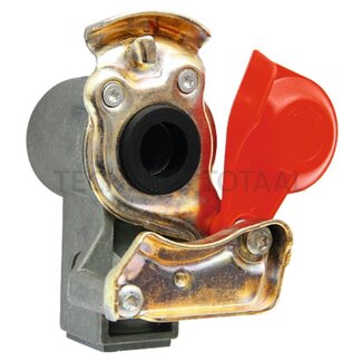 Wabco Connector head M16 x 1,5 red, voorraadleiding with filter, 8,5 bar