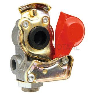 Wabco Connector head M16 x 1,5 red, voorraadleiding with filter, semi-trailer