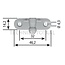 Stabilus Angle plate 46,2 x 19 x 21 mm, 500 N, ball-Ø 10 mm