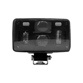 GRANIT LED main headlight 12 / 24 V, 155 x 92 x 82 mm, H4, u-bolt John Deere