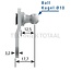 Stabilus Winkelblech 69 x 47 x 20,3 mm, 1000 N, Kugel-Ø 10 mm