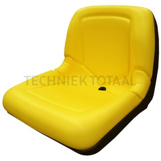 GRANIT Seat shell high back 15 inch, PVC yellow, 485 x 460 mm John Deere