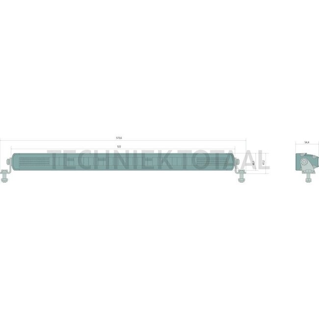 GRANIT LED Fernscheinwerfer Lightbar 52 cm, 21 LED's, 12 / 24 V