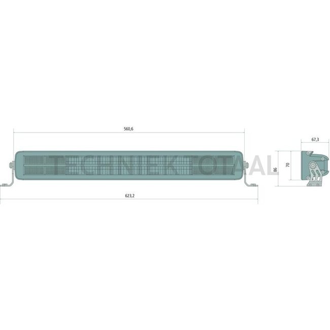 GRANIT LED Fernscheinwerfer Lightbar 55 cm, 40 LED's, 12 / 24 V