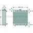 GRANIT Kühler 530 x 550 x 95 mm McCormick, IHC 433 - 833 | 1328723C91, 3233229R92, 1328723C92, 3233229R91