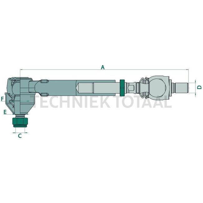 DANA Spicer Spurstange 451 mm, Konus 29 - 32,2 mm, M27 x 1,5 | 212.24.628.56