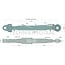 GRANIT Mechanische topstang gaffelkop/kogelgewricht, cat. 3/3, 685 - 955 mm