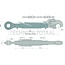 GRANIT Mechanischer Oberlenker hook/threaded spindle, cat. 2/2, 545 - 775 mm
