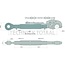 GRANIT Mechanische topstang vanghaak/draadspindel, cat. 3/3, 600 - 870 mm