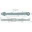 GRANIT Top link clevis/ball joint cat. 2/3, 560 mm, 725 - 995 mm