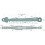 GRANIT Top link clevis/ball joint cat. 2/2, 560 mm, 725 - 995 mm