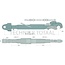 GRANIT Topstang vanghaak/gaffelkop cat. 3/2, 500 mm, 705 - 960 mm