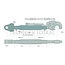GRANIT Topstang vanghaak/gaffelkop cat. 3/3, 400 mm, 620 - 890 mm