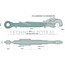 GRANIT Mechanischer Oberlenker cat. 3/32-3/32, 600 - 870 mm, M36 x 3