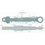 GRANIT Mechanischer Oberlenker Kat. 3/32-2/25,4, 565 - 830 mm, M36 x 3