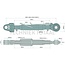 GRANIT Mechanischer Oberlenker cat. 3/32-3/32, 565 - 830 mm, M36 x 3