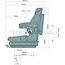 GRAMMER Staplersitz Primo XL luftgefedert 12 V, 470 mm, stof | 1564038