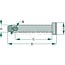 GRANIT Lower link pins Ø 22 mm, C 75 mm, D 93 mm, E 32 mm, B 8 mm