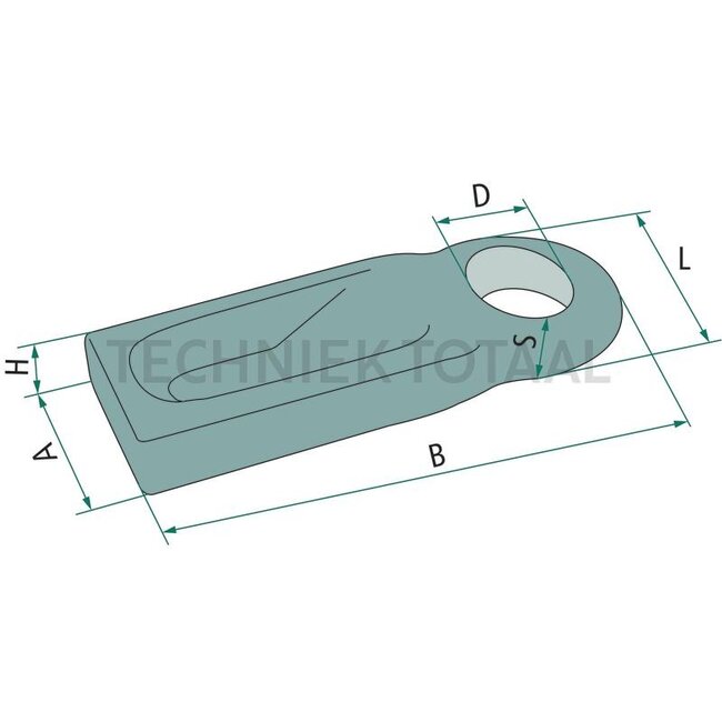 GRANIT Drawbar eye weld-in heavy-duty Ø 50 mm, 28000 kg, nose weight 2000 kg, Engeland