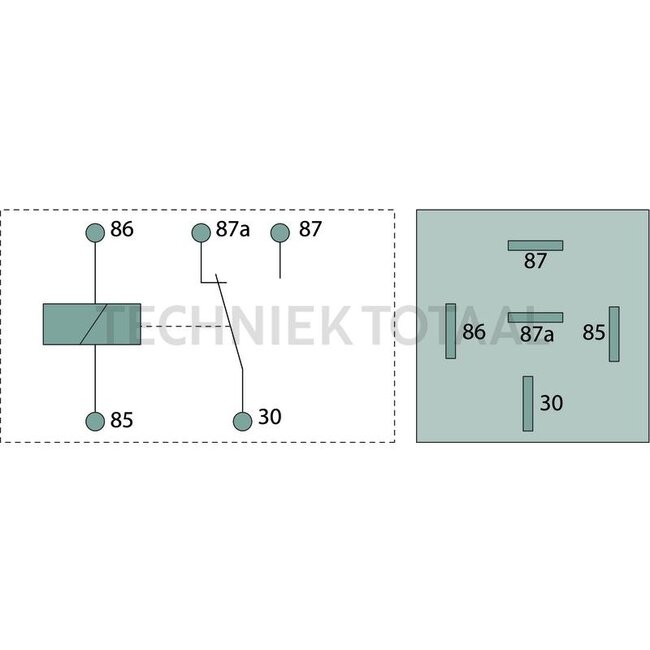 BOSCH Micro relays 12 V / 30 - 20 A, 5-pin, 6,3 mm blade connection | 0332209151, 1-7877, 1301458C1, 1301458C2, 131181C1