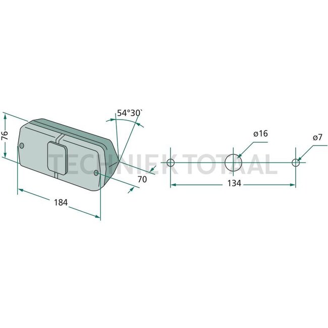 GRANIT Rückleuchte links Massey Ferguson MF 135 - 188