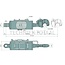 GRANIT Hydraulic top link Ø 60/105 mm, stroke 185 mm, 120°, clevis