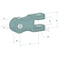 GRANIT Clevis joint head cat. 2, Ø 20,2 mm, length 90 mm, width 26 mm