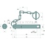 GRANIT Top link pins category 1, 19 x 108 mm with chain