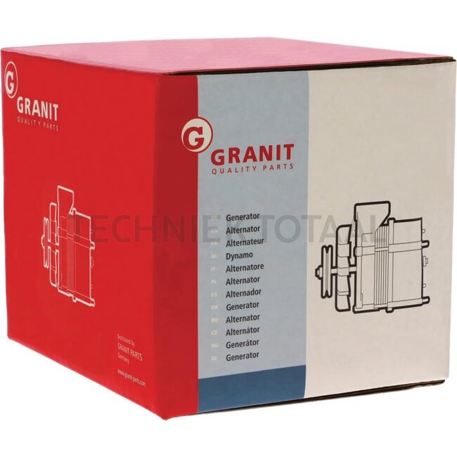 GRANIT Alternator 14 V / 35 A, flange 56 mm, pulley Ø 68 mm, W-connection | 11.201.096   / K1303, AGN1096E, 01177481, 0511976, 110 641