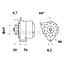 MAHLE Dynamo 14 V / 33 A, poelie-Ø 65 mm Marshall, Steyr, Zetor | MG 371, 30800090021 (Steyr), 38800090021, 443 113 516 030, 61000090072