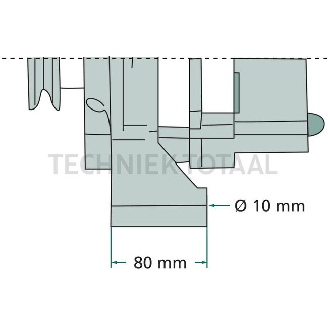 MAHLE Alternator 14 V / 55 A, flange 80 mm, form B Claas, Schlüter | MG 125, 7901820