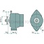 MAHLE Alternator 14 V / 95 A, flange 56 mm, pulley-Ø 87 mm | MG 251, AL207589, AL57438, AL67176, AL78690