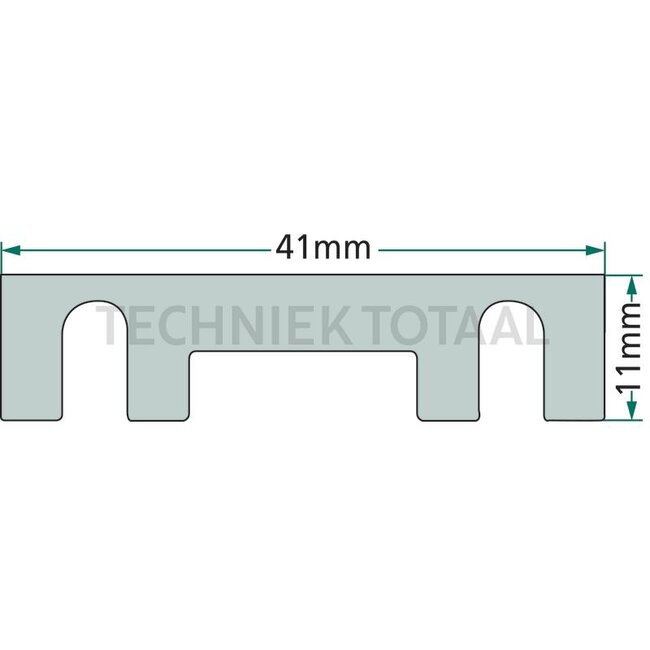 GRANIT Streifensicherung 80 A, bis 36 V, Bolzenabstand 30 mm, Bolzen-Ø 5,5 mm | 12393149, 420580, 50295104