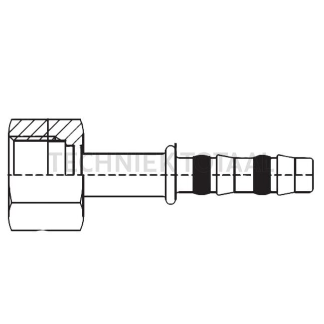 Manuli Right clutch 1"-1/16-14-UNS-2B female thread size 12 DN16 | 8881400666, C47910-12-12