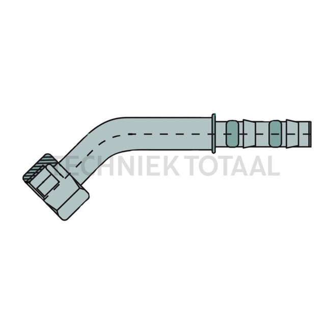 Manuli Koppeling airco 45° binnendraad 5/8”-18-UNF, Gr.6 DN8 | C47940-06-06, 8881400575