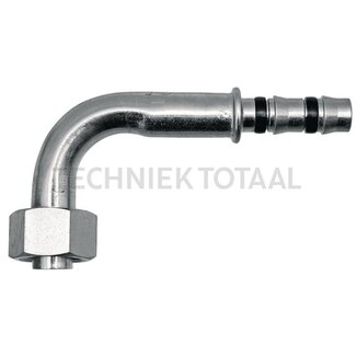 Manuli Clutch 90° airco female thread 5/8”-18-UNF, Gr.6 DN8